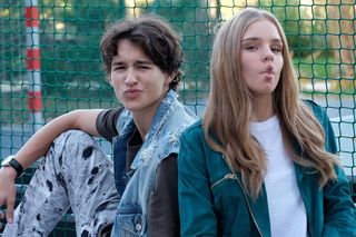 M jak miłość odc. 1842. Grzesiek (Borys Wiciński), Sara (Nadia Smyczek)