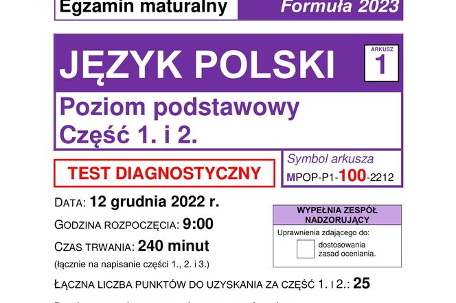Matura próbna CKE: polski [grudzień 2022]
