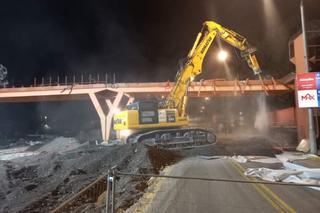 Rozbiórka kładek nad ul. Sobieskiego