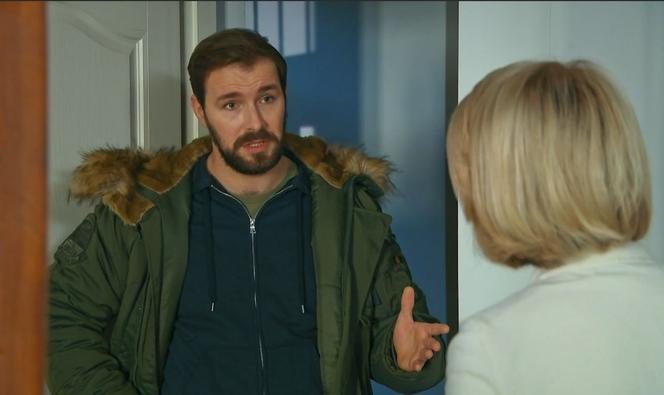 Barwy szczęścia odc. 2641. Bożena (Marieta Żukowska), Marcin Kodur (Oskar Stoczyński)