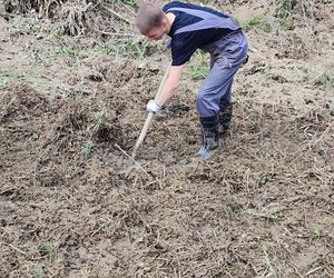 Wychowankowie poprawczaka w Raciborzu pomagają usuwać skutki powodzi. Są chętni do pomocy