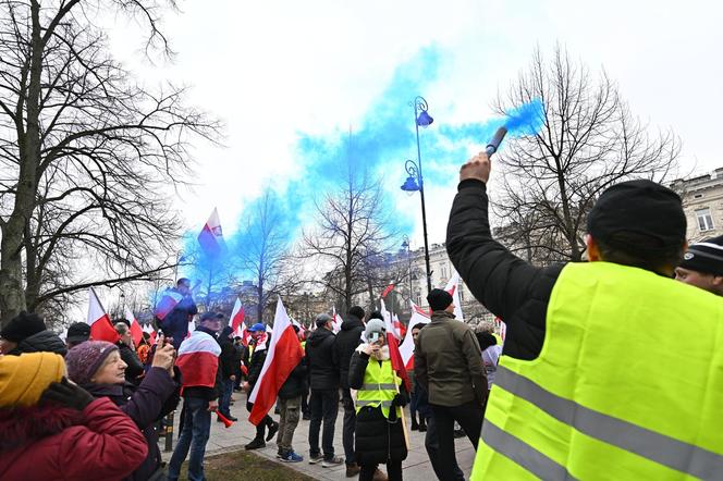 Strajk generalny rolników w Warszawie