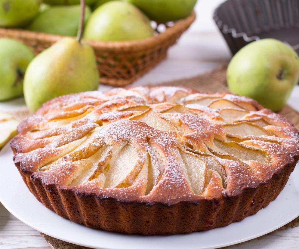 błyskawiczne ciasto gruszkowe