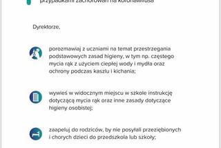 Rekomendacje Ministra Edukacji Narodowej dla dyrektorów przedszkoli, szkół i placówek oświatowych