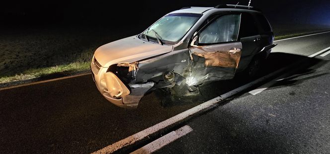 Wypadek na "szesnastce". Matka z dzieckiem w fordzie i tragiczny finał