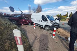 Wypadek na feralnym skrzyżowaniu w Ambrożowie 