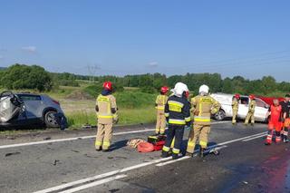 Tragiczny wypadek na trasie krajowej 74 w gminie Mniów. Nie żyje mężczyzna! Trasa zablokowana