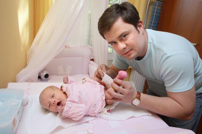 Adam Hofman z córką Marysią