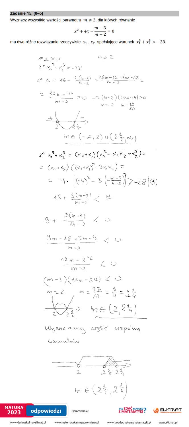 Matura 2023: matematyka rozszerzona. Arkusze CKE i odpowiedzi [Formuła 2015]