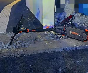 15-latek ranny w wypadku na hulajnodze. Uderzył w betonowy murek