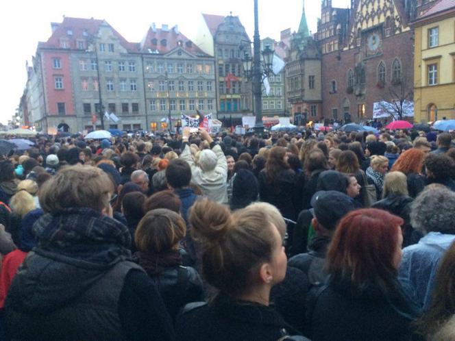 Czarny protest we Wrocławiu