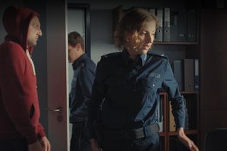 	M jak miłość odc. 1821. Bartek (Arkadiusz Smoleński), Natalka (Dominika Suchecka), Adam Karski (Patryk Szwichtenberg) 