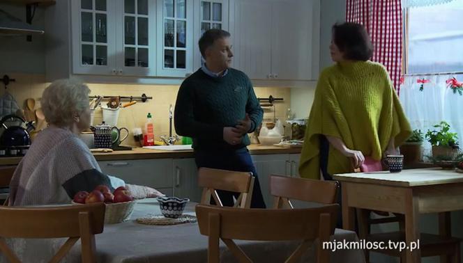 M jak miłość odc. 1442. Marysia (Małgorzata Pieńkowska), Barbara (Teresa Lipowska), Artur Rogowski (Robert Moskwa)