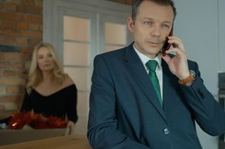 Barwy szczęścia, odcinek 3197: Bruno (Lesław Żurek), Karolina (Marta Dąbrowska) 