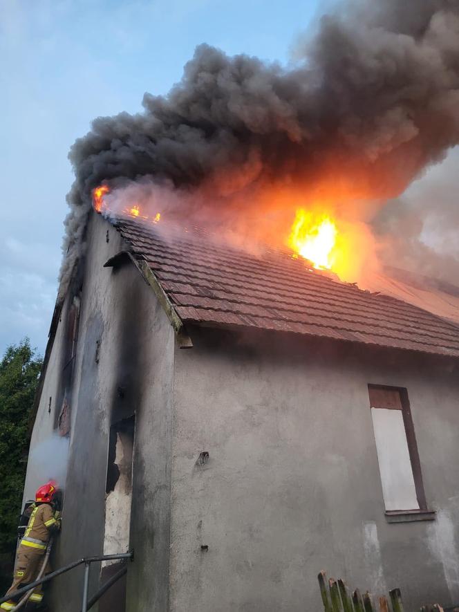 Tragiczny pożar w Dąbrowie Wielkiej. Nie żyją trzy osoby