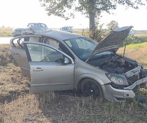 Śmiertelny wypadek pod Białą Podlaską. Opel wbił się w drzewo, kobieta zmarła w szpitalu