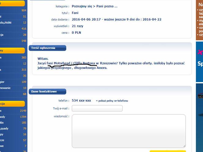 Pani pozna Pana w Rzeszowie