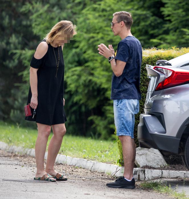 Piotr Żyła na spotkaniu ze swoją prawniczką