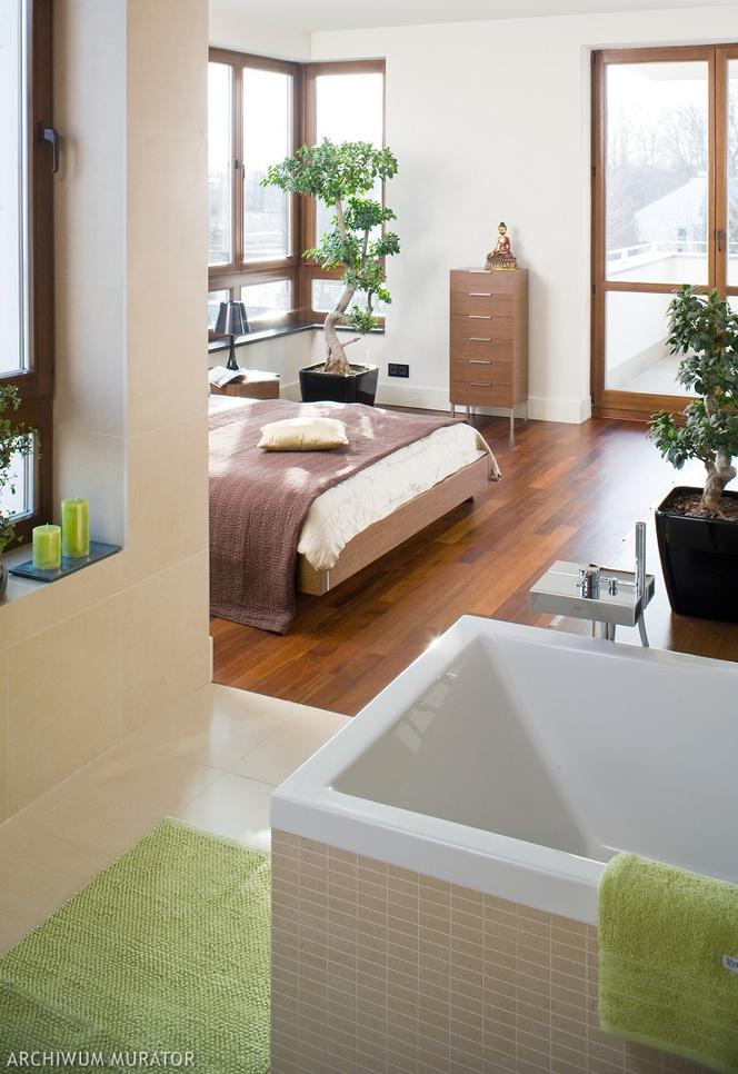 20 pomysłów na połączenie sypialni z łazienką