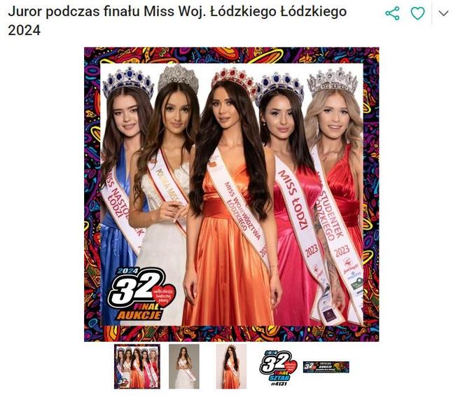 Miejsce w jury podczas finału Miss Woj. Łódzkiego 2024