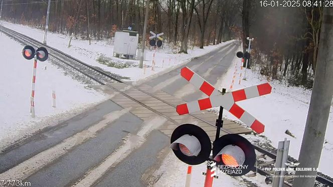 Wjechał wprost pod pociąg i odbił się jak od ściany.