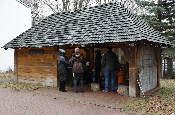 Żywa szopka bożonarodzeniowa stanęła przy parafii pw. Świętej Rodziny w Lublinie