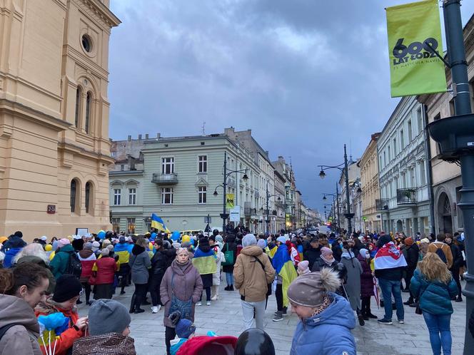 Marsz "Pokój dla Ukrainy" w Łodzi