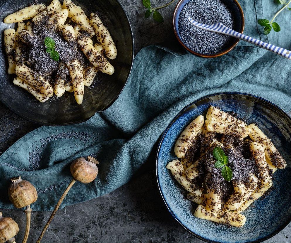 ziemniaczane kluski z makiem