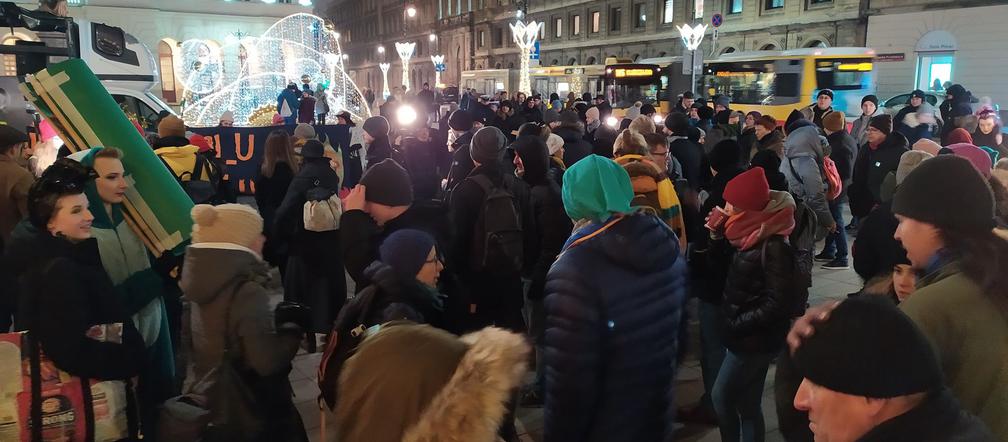 Protest klimatyczny w Warszawie