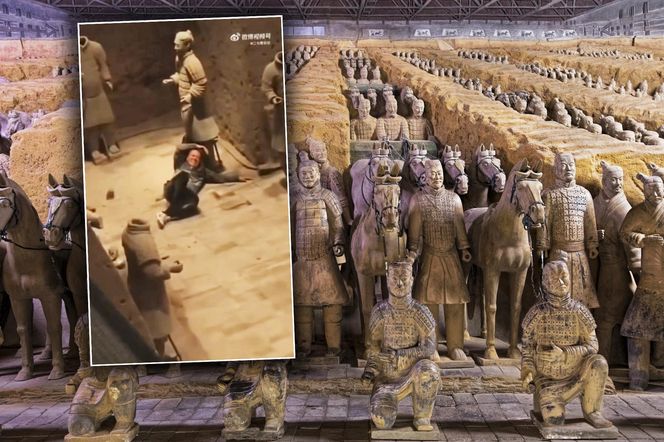 Turysta dał susa i zniszczył słynny zabytek! Szokujące nagranie