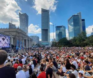 Polska - Francja, finał siatkówki, mecz o złoto. Strefa kibica w Warszawie [ZDJĘCIA]