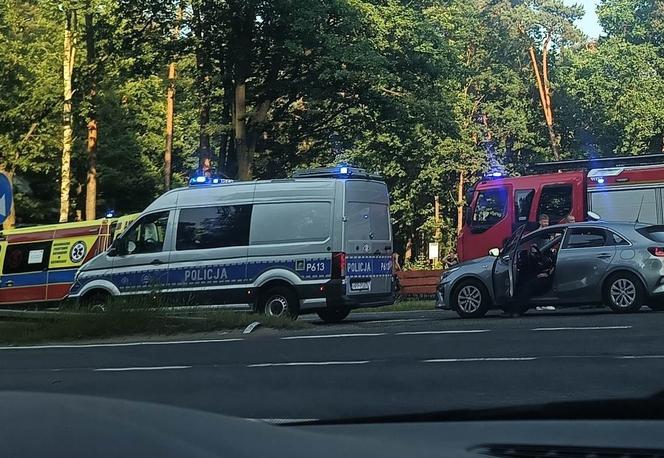 Wypadek na trasie DK1 w Kobiórze. Są ranni