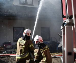 Pożar Wilczej Jamy w Bieszczadach