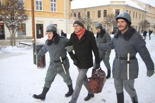 Funkcjonariusze ZOMO w centrum Lublina