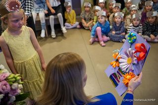 Marta Nawrocka odwiedziła przedszkole