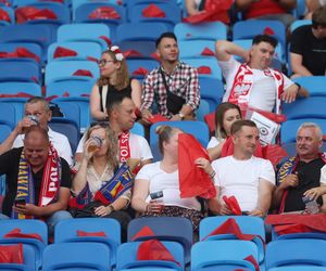 Kibice na meczu Polska - Mołdawia