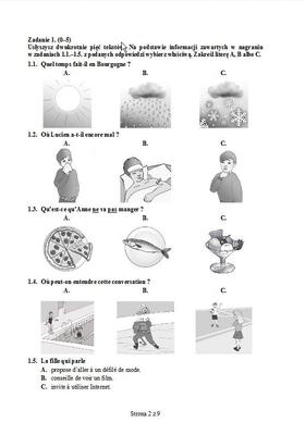 Egzamin gimnazjalny z języka francuskiego poziom podstawowy - zobacz arkusze, pytania i odpowiedzi.