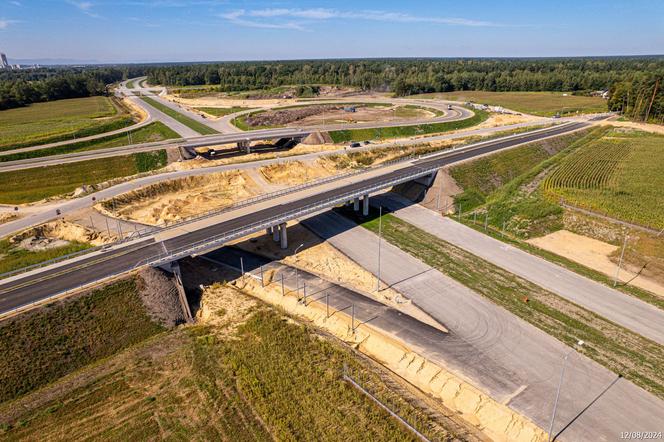 Plac budowy S1 Oświęcim - Dankowice w sierpniu 2024