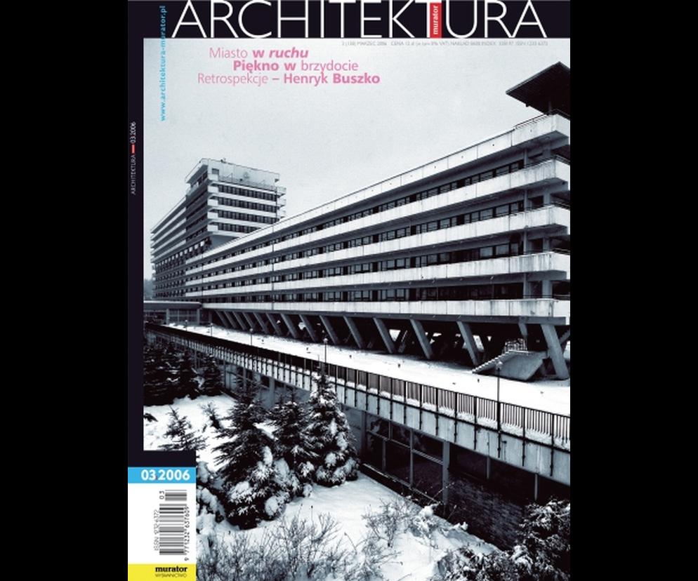 Okładka Miesięcznik Architektura 03/2006