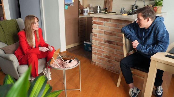 Barwy szczęścia odc. 3253. Łukasz (Michał Rolnicki), Agnieszka (Katarzyna Tlałka)