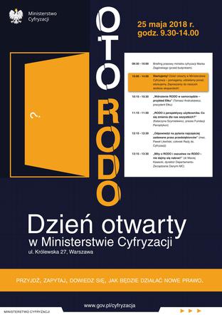 RODO: Dzień otwarty w Ministerstwie Cyfryzacji [PROGRAM]