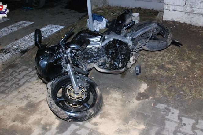 wypadek motocyklisty w Zamościu