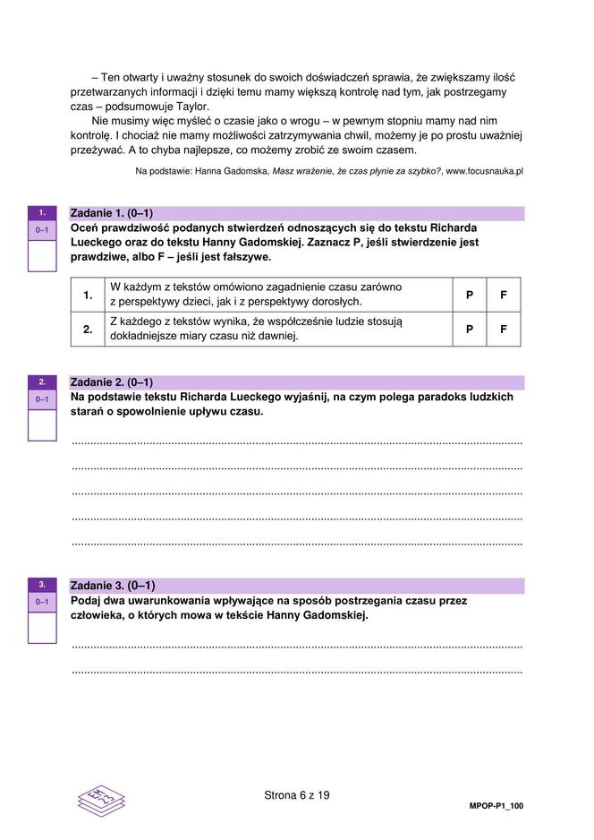 Matura 2024: polski. Arkusze CKE i odpowiedzi. Poziom podstawowy [Formuła 2023]