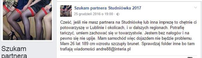 Partner na studniówkę Lublin 2017