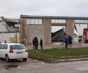 Zawalił się dach hali w Mławie