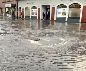 Zalania i podtopienia na Śląsku po ulewnych deszczach