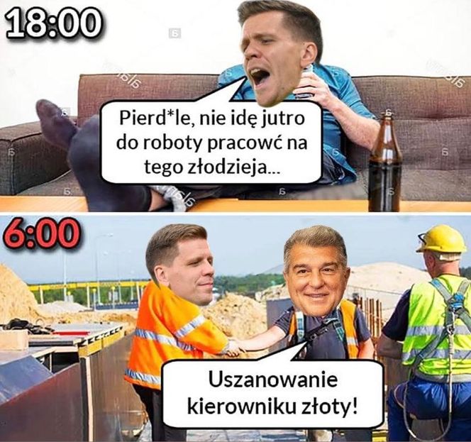 Wojciech Szczęsny w Barcelonie MEMY