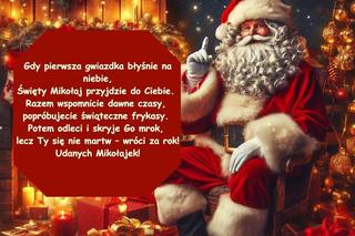 kartki z życzeniami na Mikołajki