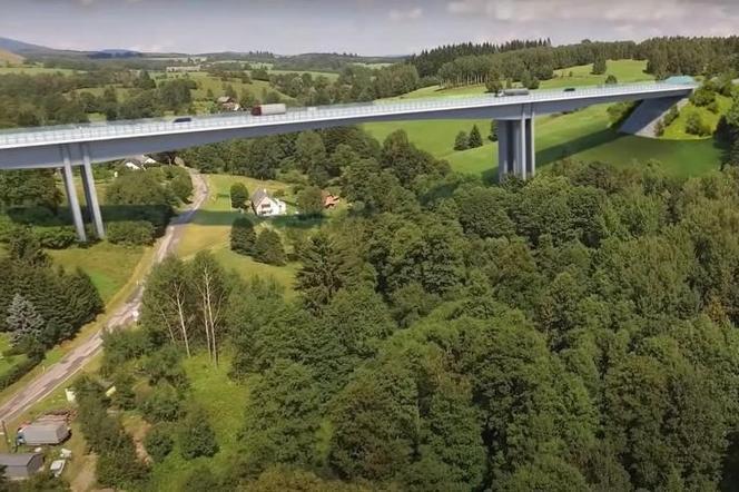 Wizualizacja autostrady D11 w Czechach