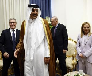 Emmanuel Macron i Donald Trump w Sharm el-Sheikh